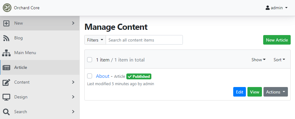 Hiding the content type filter when using a Content Types Admin Node.