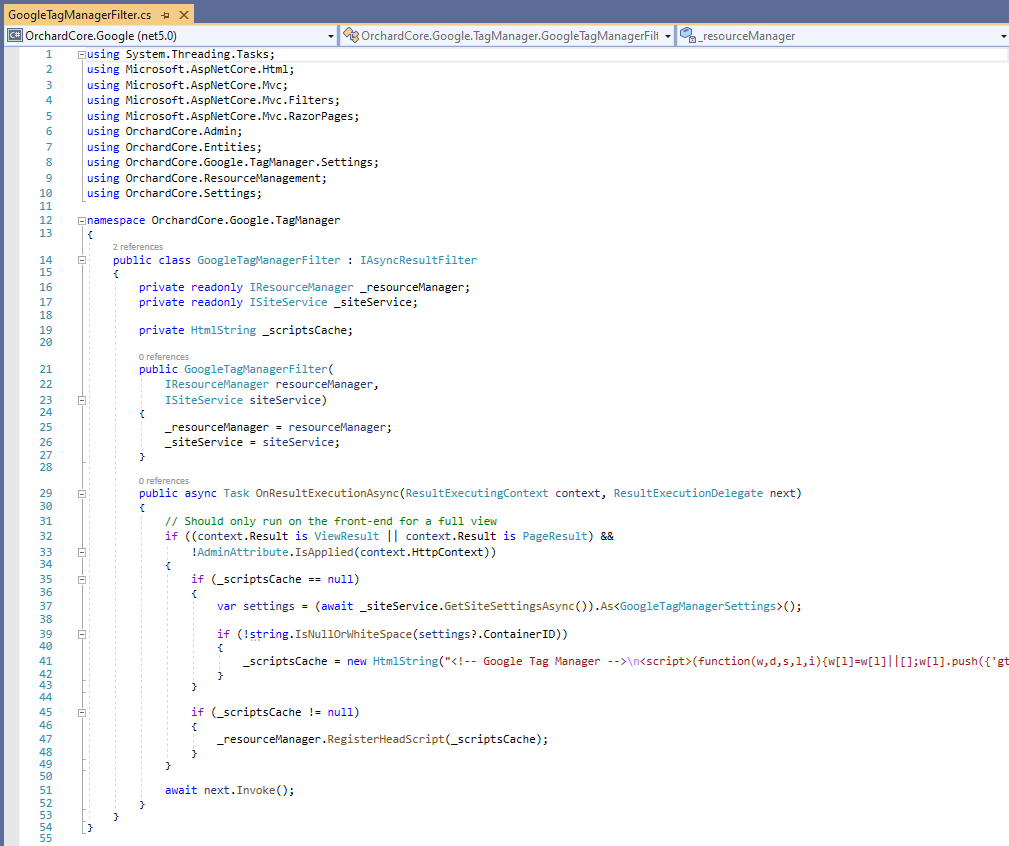 The GoogleTagManagerFilter