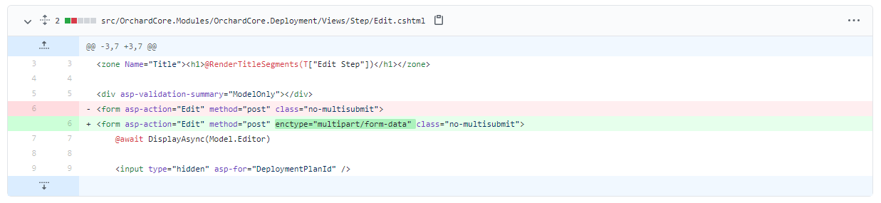 Allow file attachments for deployment steps