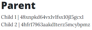 The parent content item now has changed child content item IDs