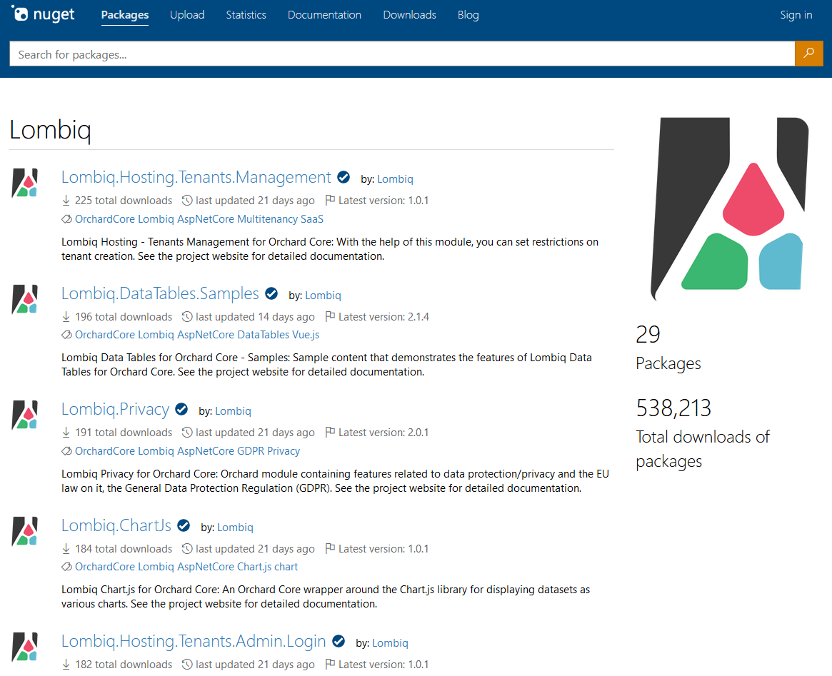 Lombiq NuGet packages