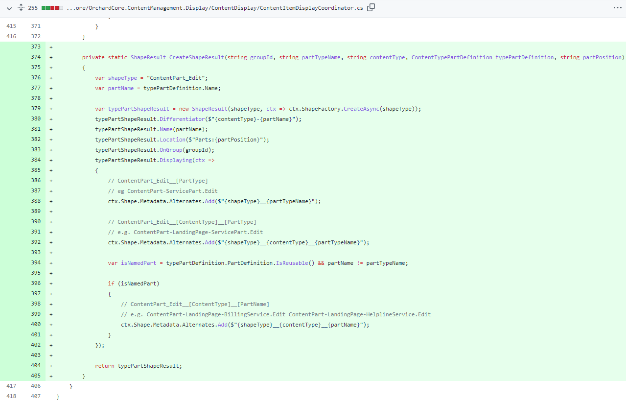 Calling CreateShapeResult when building or updating the editor