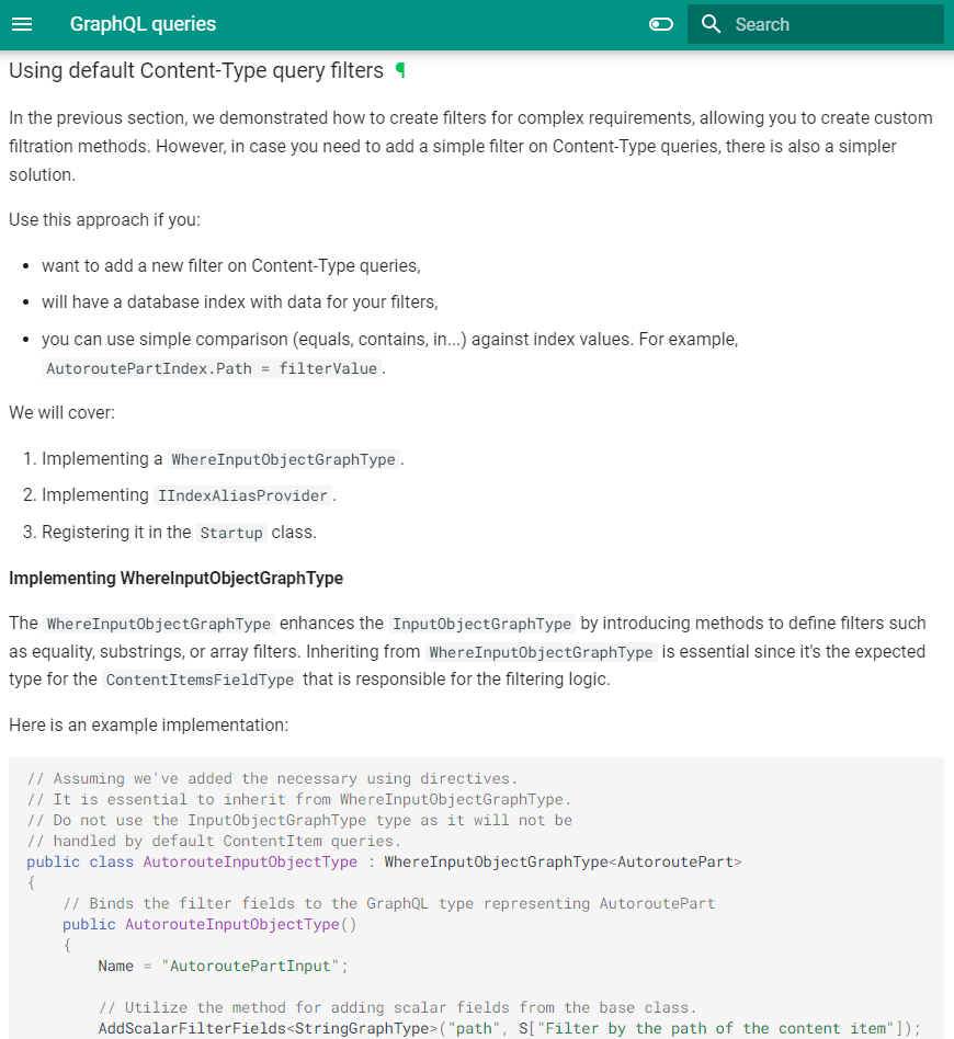 Add example for adding basic content type filters