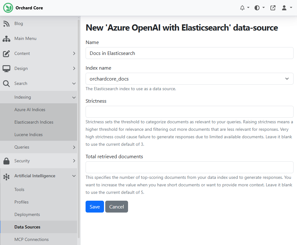 Adding a new AI Data Source