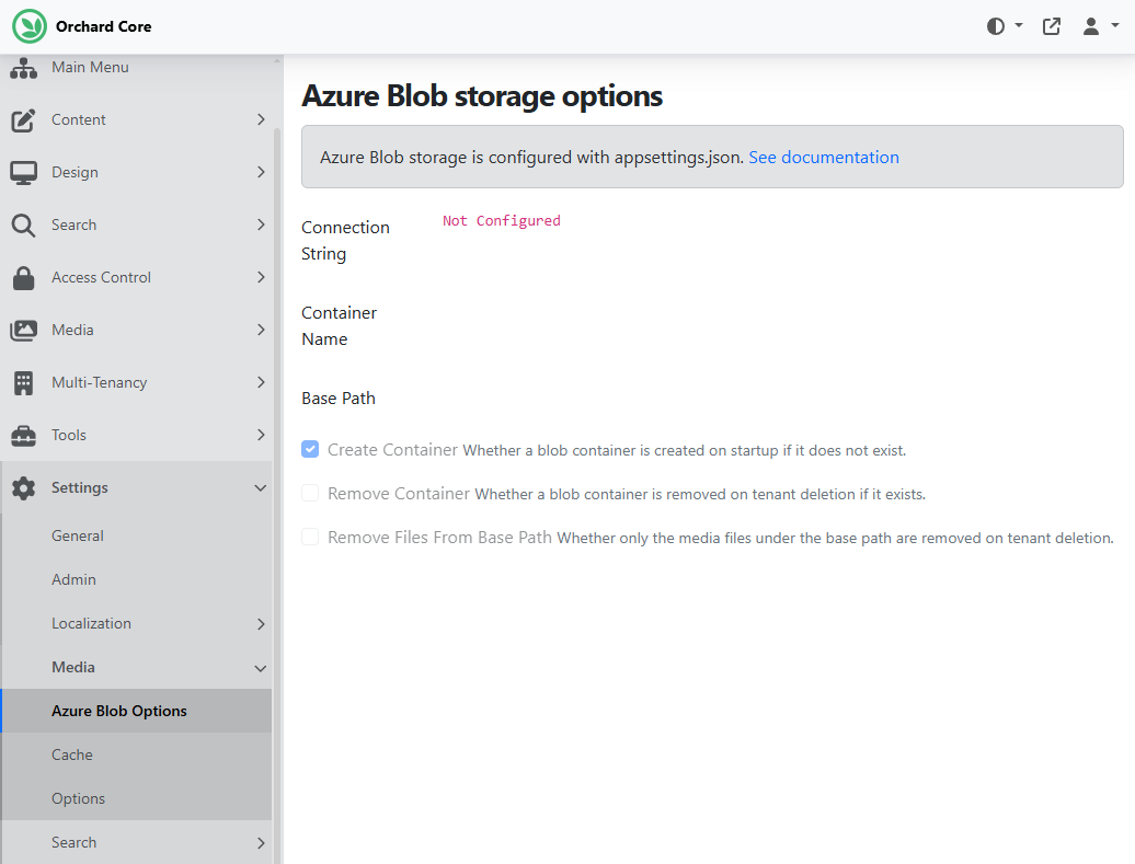 Azure Blob Storage Options