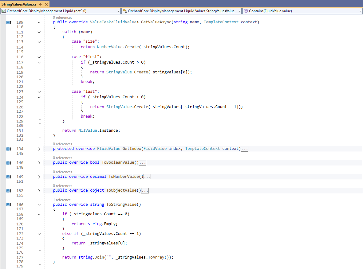 Simplify using StringValues in Liquid templates
