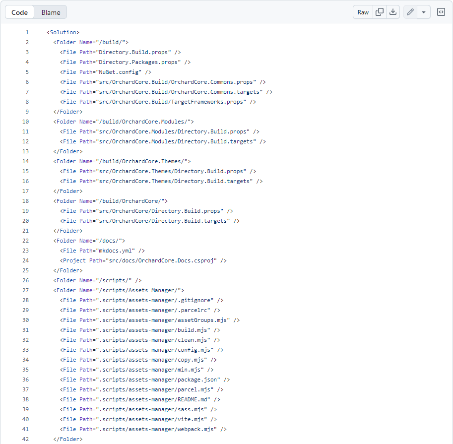 Use SLNX file format