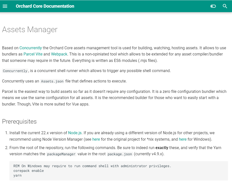 Assets Manager documentation