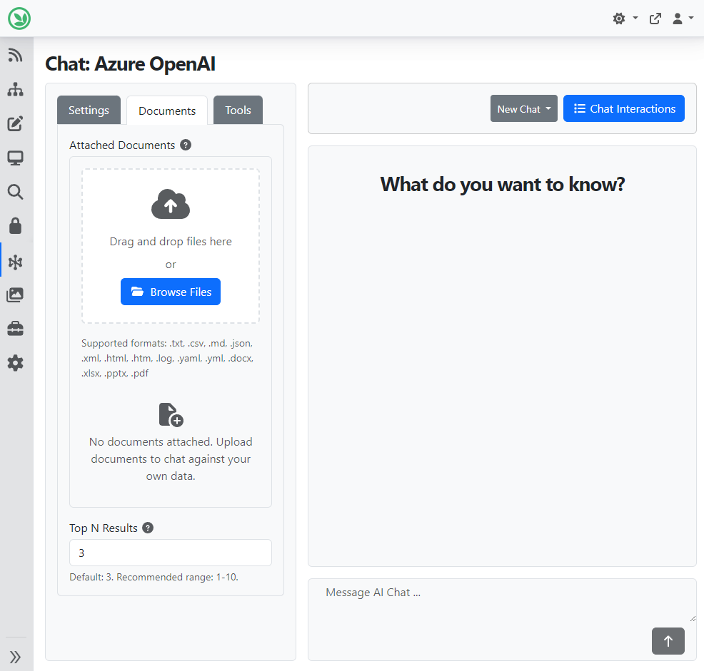 Azure OpenAI Chat Documents