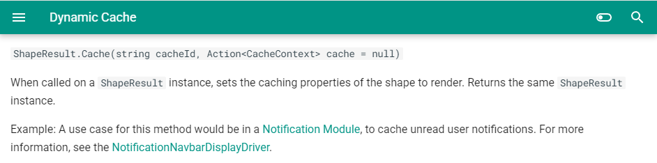 ShapeResult.Cache documentation