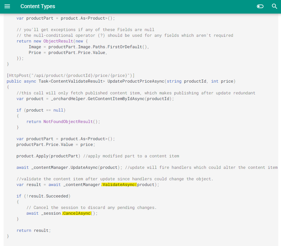 Remove implicit CancelAsync from ValidateAsync