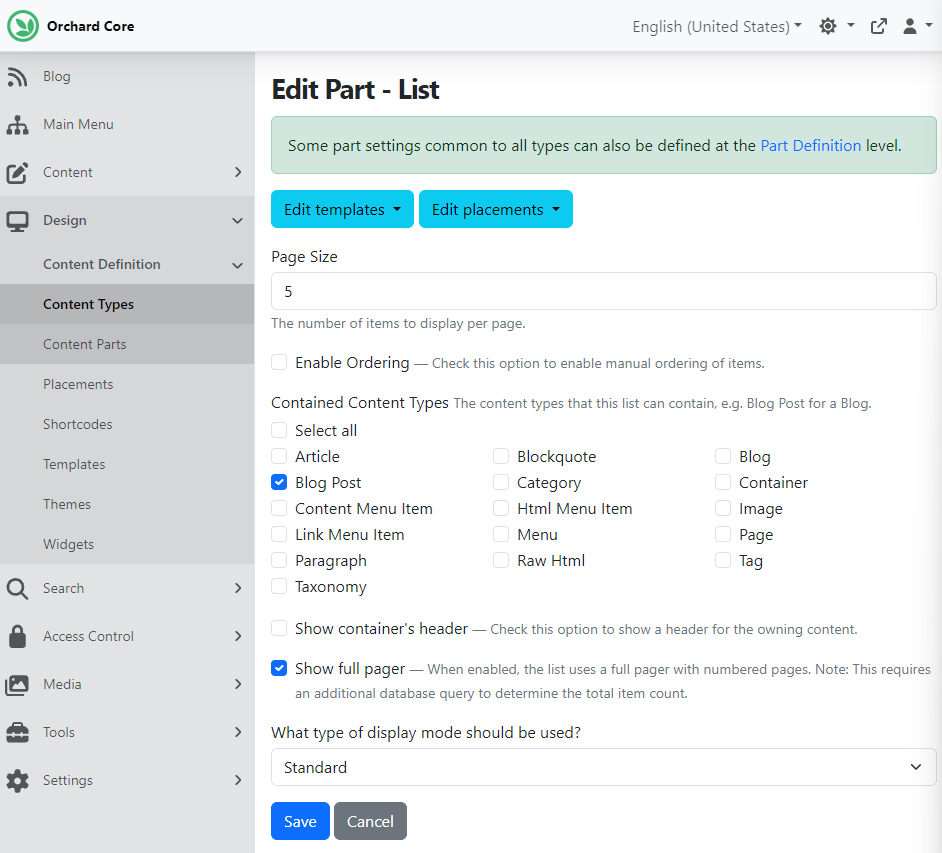 List Part show full pager