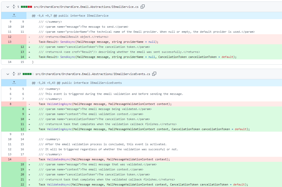Add CancellationToken to NotificationServices and use Result Pattern