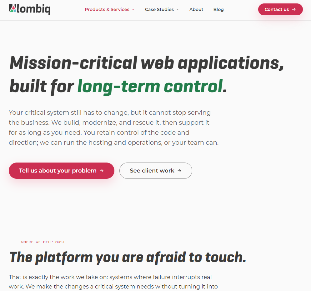 New Lombiq website