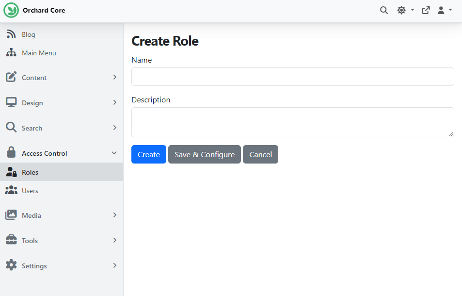 Save and configure button